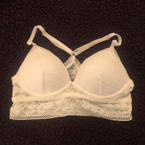 NWT White lace bralette